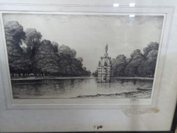 Rosenberg after James Pollard, two coloured aquatints, 'North East View of the New General Post Office' and 'The Grand Entrance to Hyde Park', largest overall 46 x 62cm